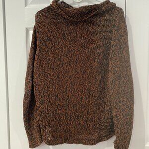 Eileen Fisher Brown and black sweater. Size Large